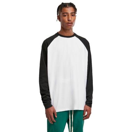 Urban Classics Suéter Organic Oversized Raglan 5XL White / Black