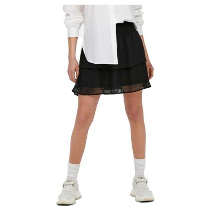 Only Saia Curta Ann Star Layered Smock L Black
