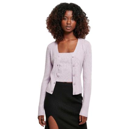 Urban Classics Casaco Knit M Lilac