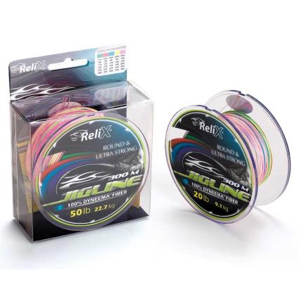 Relix Trançado Jigline 300 M 0.230 mm Multicolour