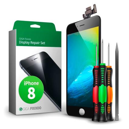 Giga Fixxoo Kit De Reparo De Tela Do Iphone 8 One Size Black