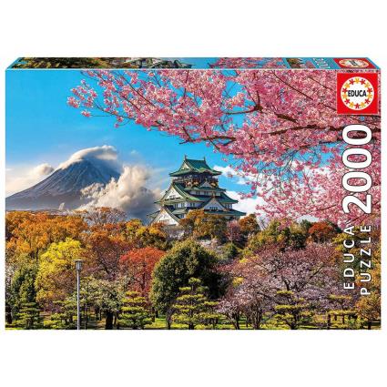 Educa Borras Castelo De Osaka Japão Puzzle 2000 One Size Multicolor