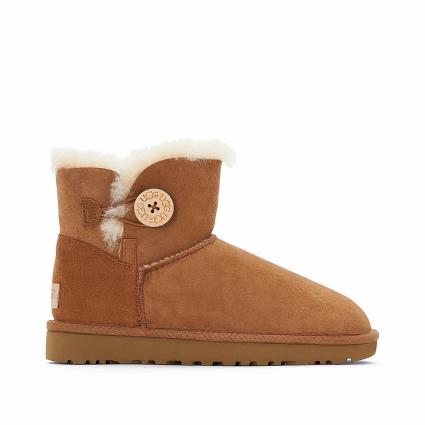 Botas com forro em pelo, Mini Bailey Button II