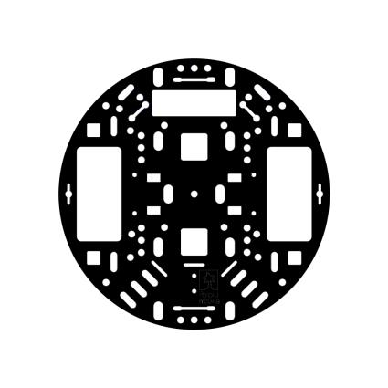 Kit Chassis Robot 5' RRC04A Preto - Polulu
