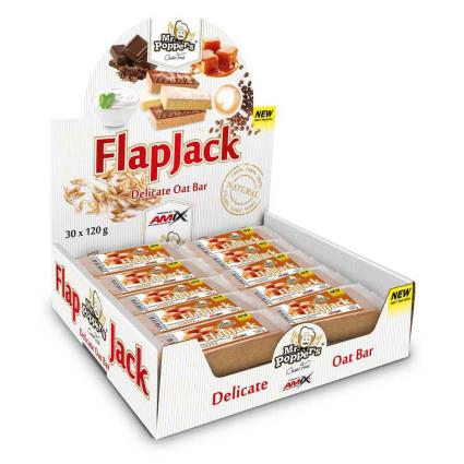 Amix Aveia Flapjack 120g 30 Unidades Toffee Energia Barras Caixa One Size