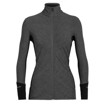 Icebreaker Moletom Com Zíper Descender M Jet Heather / Black
