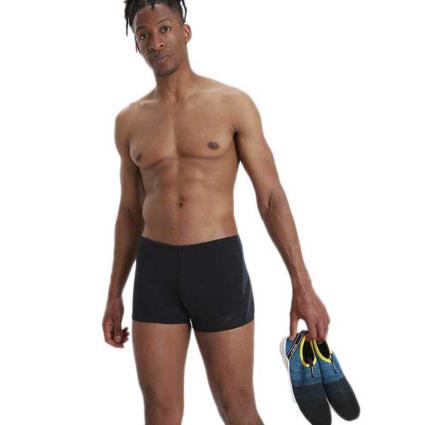 Speedo Boxer Tech Panel 38 Black / Pool / Usa Charcoal