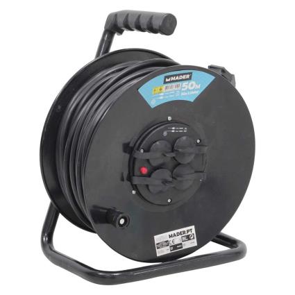 Mader Carretel De Cabo 68019 50 M One Size Black