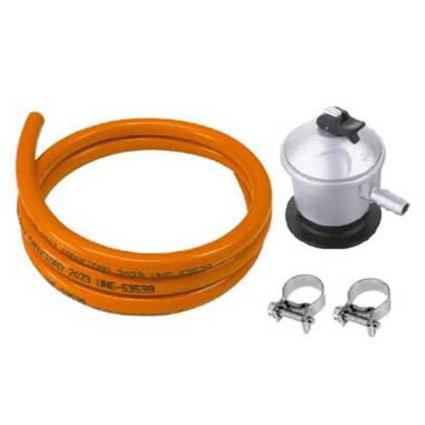 Vitrokitchen Kit Regulador + Mangueira De Butano 1.5 M+2ab One Size Orange