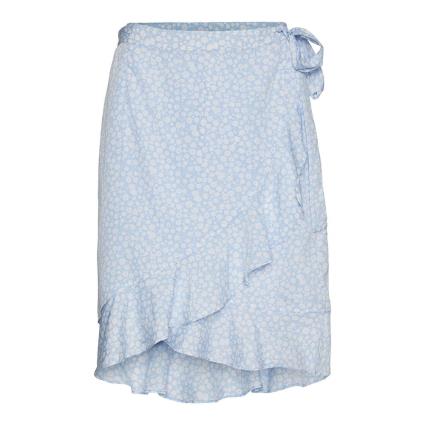 Vero Moda Saia Curta Henna Wrap L Blue Bell / Aop Mini Henna Vic Aop
