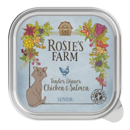 Rosie's Farm Senior 16 x 100 g  - Senior: Frango e salmão