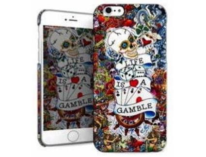 Capa iPhone 6, 6s, 7, 8  Hard Tattoo Multicor