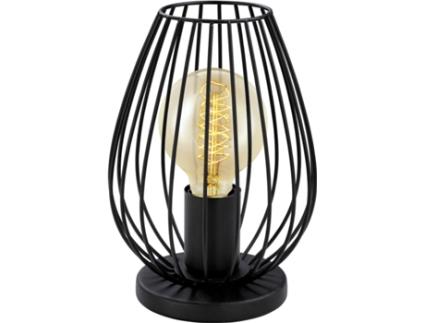 Candeeiro de Mesa  Newtown (Preto - E27 x 1 x 60 W - Aço)