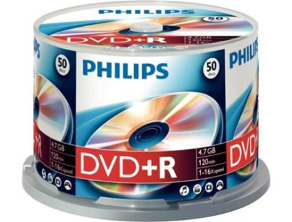 DVD+R  4,7GB 16x Cakebox (50 unidades)