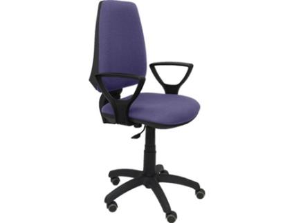 Silla de Oficina Elche CP bali azul claro brazos fijos ruedas de parquet