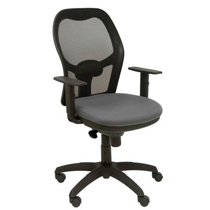 Silla de Oficina Jorquera malla negra asiento bali gris oscuro