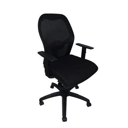 Silla de Oficina Jorquera malla negra asiento bali negro con traslak