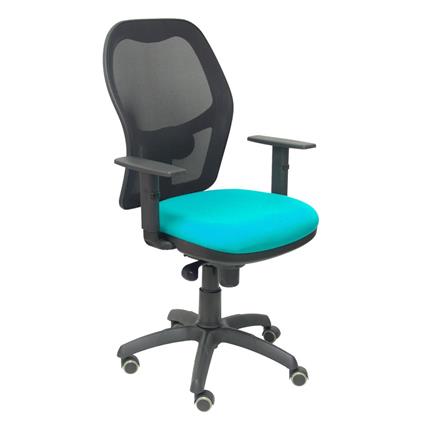 Silla de Oficina Jorquera malla negra asiento bali verde