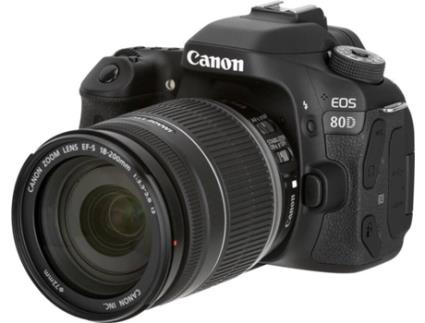 Kit Máquina Fotográfica Reflex  EOS 80D + EF-S18-200 IS (APS-C)