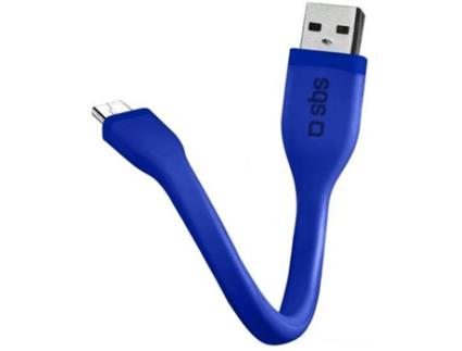 Cabo  Mini (USB - Micro-USB - 0.12m - Azul)