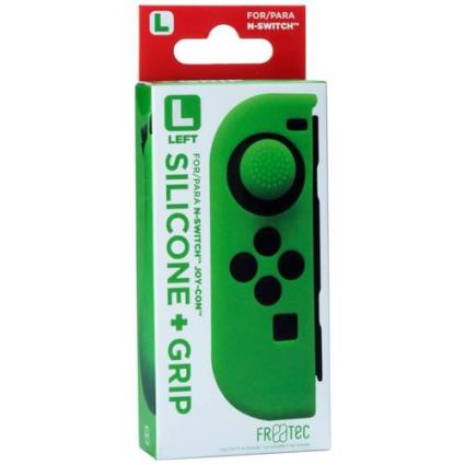 Capa Silicone + Grips  Switch - Joy-Con Esquerdo Verde