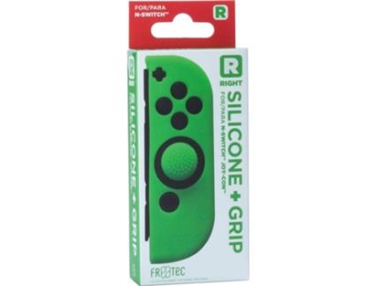 Capa Silicone + Grips  Switch - Joy-Con Direito Verde