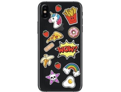 Puffy Stickers iPhone SE-8-7-6s-6 (wow)