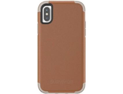 Capa iPhone X, XS  Prime Castanho