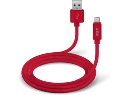 Cabo  Polo (USB - Micro-USB - 1m - Vermelho)