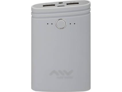 Powerbank  MWCHP0094 (7500 mAh - 2 USB - 1 Micro-USB - Cinzento)