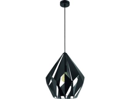 Candeeiro Suspenso  Carlton 1 49879 (E27 - 1 x 60 W - Aço)