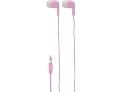 Auriculares Com fio  Soundbasiks (In Ear - Rosa)