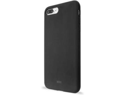 Capa iPhone 6 Plus, 6s Plus, 7 Plus, 8 Plus  Silicone Preto