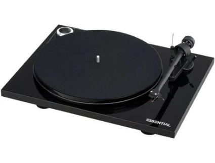 Gira-Discos PRO-JECT Essential 3 Bluetooth  Preto (Manual - Correia - Velocidade: 33 1/3 - 45)