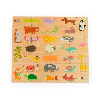 Dominó Puzzle Animais