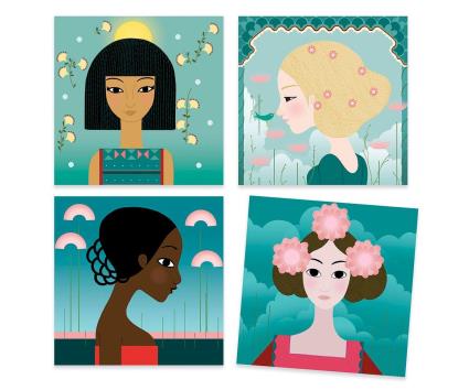 Selos, motivos e roupas