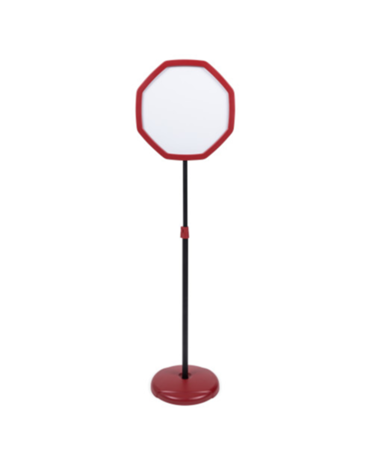 Expositor de Pé Octogonal Vermelho