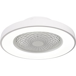 Ventoinha 6 lâminas TIBET PLAFON COM COMANDO 70W BRANCO