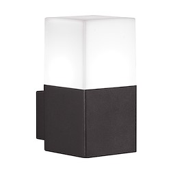 Candeeiro de parede exterior HUDSON E14 4W 3000K CINZENTO