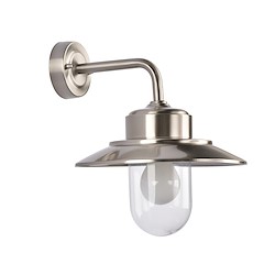 Candeeiro de parede exterior LED PRAIA INOX