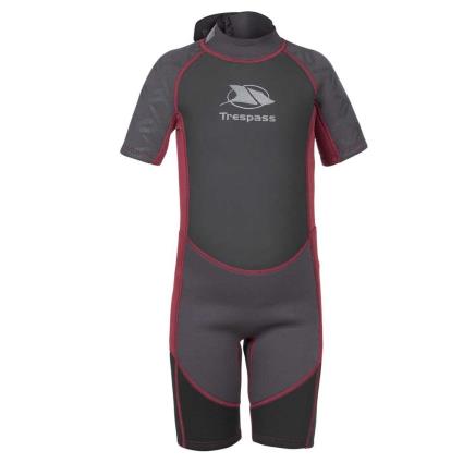 Trespass Fato Manga Curta Back Zip Milo 9-10 Years Black