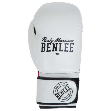 Benlee Luvas De Boxe De Couro Artificial Carlos 14 Oz White / Black / Red