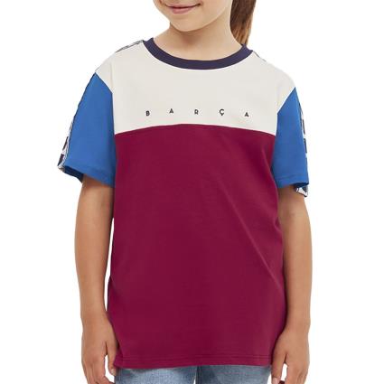 BarÇa Camiseta Manga Corta Tape 6 Years Blue / Scarlet / Ivory