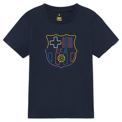 BarÇa Camiseta Manga Corta Escut Neo 6 Years Navy