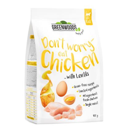 Greenwoods Frango com lentilhas, batata e ovo - Pack económico: 3 x 3 kg