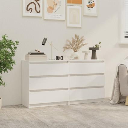 Mesas de Cabeceira 2 pcs 60x36x64 cm Pinho Maciço Branco