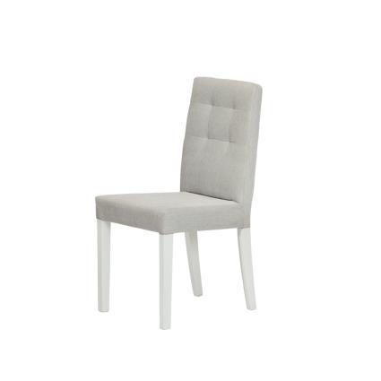 LOURINI Cadeira de Sala Madrid, 50 x 107 x 47 cm, Pinho e Tecido, Cinzento