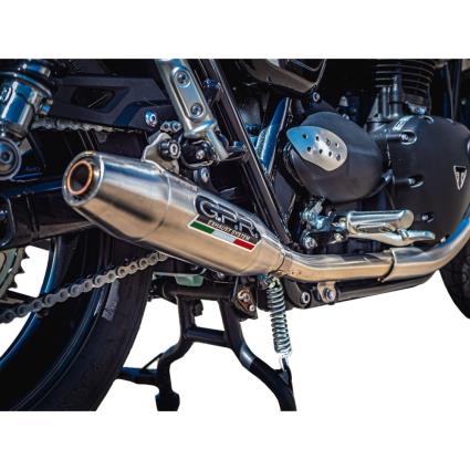 Gpr Exhaust Systems Silenciador De Deslizamento Em Aço Inoxidável Homologado Deeptone Triumph Speed Twin 900 20-21 One Size Silver