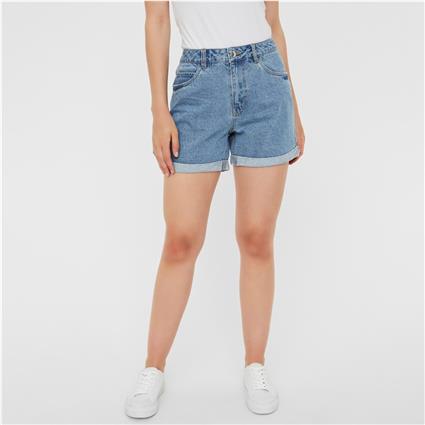 Shorts / Bermudas VMNINETEEN  Azul Disponível em tamanho para senhora. S,M,L,XL,XS.Mulher > Roupas > Calças