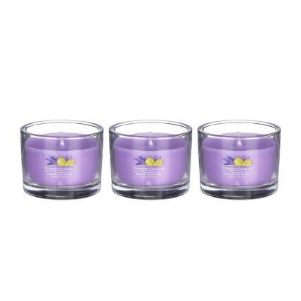 Conjunto 3 velas  perfumada YANKKE CANDLE LEMON LAVANDER 1686369E
